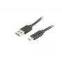 Lanberg CA-USBO-31CU-0018-BK USB kabelis 1,8 m USB 3.2 Gen 1 (3.1 Gen 1) USB-C USB-A Melns