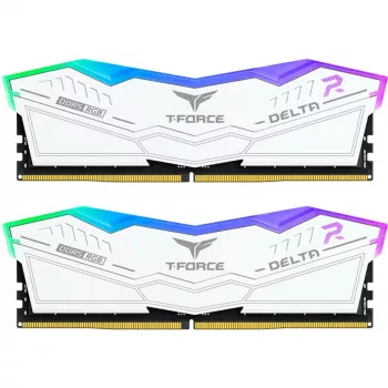 Teamgroup Delta RGB DDR5-6000 32 GB (2x 16 GB) Dual-Kit, balts, Intel XMP