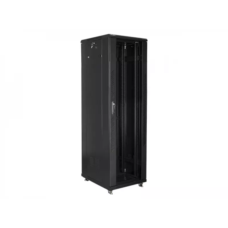 Lanberg FF01-6842-12B stāvošais skapis 42U 600x800mm melns