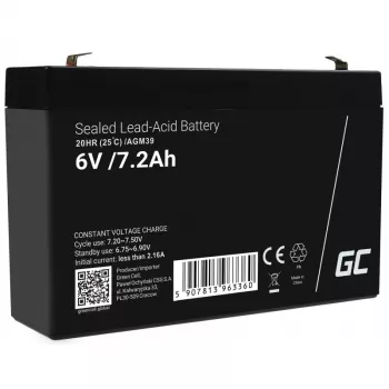 Green Cell AGM39 rūpnieciskais akumulators 7200 mAh 6 V