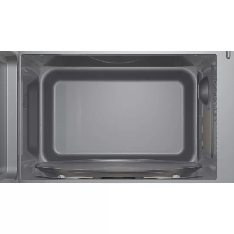 Iebūvējamā solo mikroviļņu krāsns Bosch BFL523MW3, 800 W, 20 L, balta, skārienvadība un rotācijas regulators