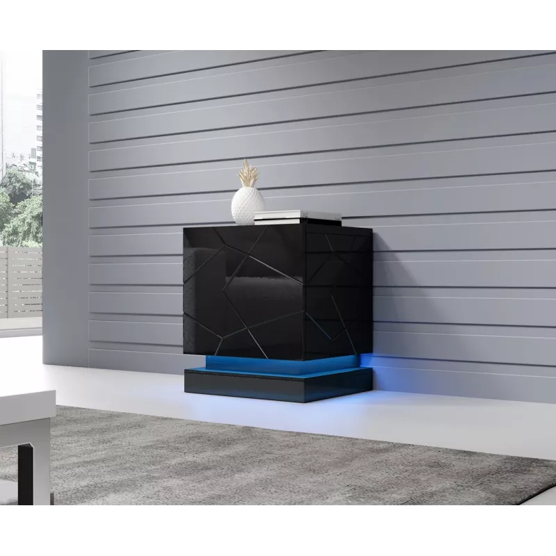 Naktsgaldiņu apgaismojums cama meble QIU, 2 gab., RGB, virsmas montāža, maiņstrāva