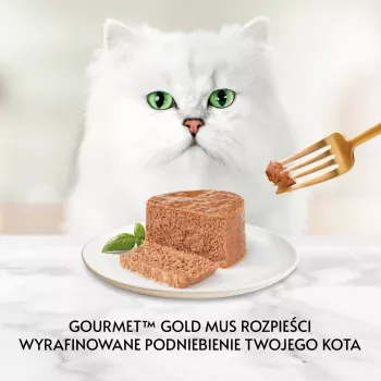 Slapjā kaķu barība Purina Nestlé GOURMET Gold Tītars 85 g Skārdene Pieaugušiem Kaķiem, Lieka Svara Formula