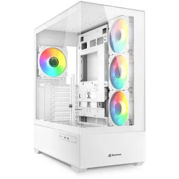 PC korpuss Sharkoon AK6 RGB, ATX, balts