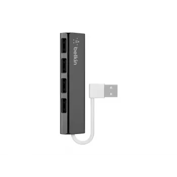 USB 2.0 centrmezgls Belkin F4U042BT 4 porti 480 Mbit/s Melns