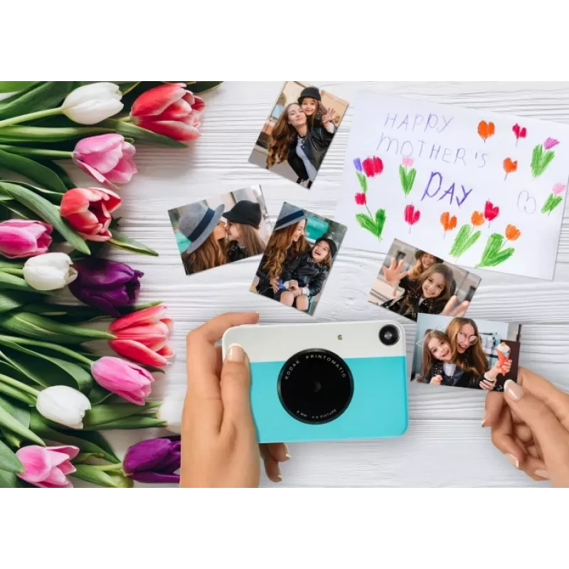 Kodak PRINTOMATIC Momentānā fotokamera, 2x3'', Zila