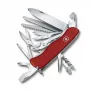 Daudzfunkcionālais nazis Victorinox Work Champ ar bloķējamu asmeni, sarkans, Clip point