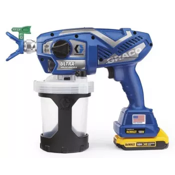 GRACO ULTRA BEZGAISA KRĀSAS SMIDZINĀTĀJS ( 2 x Akumulators 2AH DEWALT+ ) + SOMA