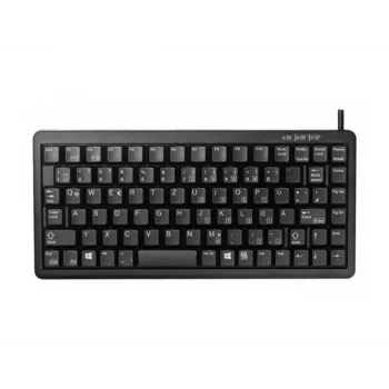 CHERRY Compact G84-4100LCADE-2 vadu tastatūra, USB + PS/2, QWERTY, melna