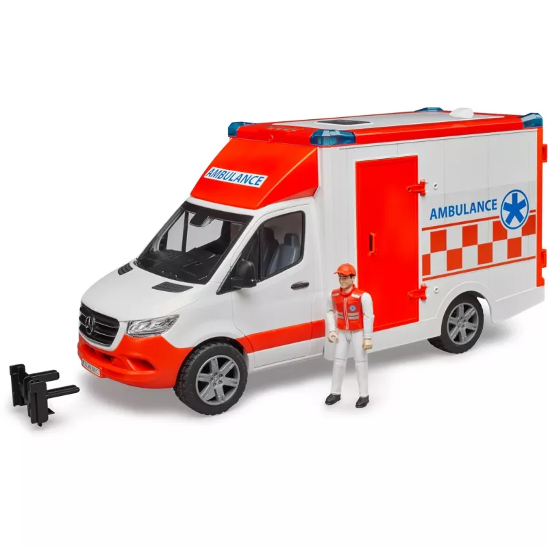 Bruder 1/16 Mercedes-Benz Sprinter Ātrās palīdzības automašīna ar šoferi