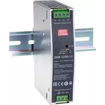 Barošanas avots MEAN WELL DDR-120C-12 120W 12V Ieeja 33.6-67.2V