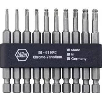 Wiha 7045BE9570 uzgaļu komplekts, 10 gab., Torx ar lodveida galu