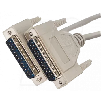 D-Sub kabelis ShiverPeaks AK 4010 — 25-pin vīriešu-vīriešu, 1,8 m
