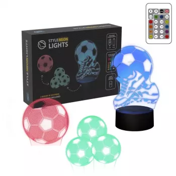 Galda lampa MANTA SNL124RGB RGB 3D gaismas dekorācijas bumbas, krāsu mainošs LED, dekoratīvais apgaismojums
