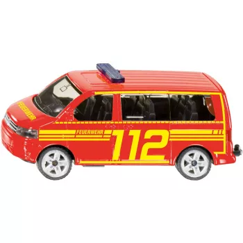 Usorteret Siku VW T5 Ugunsdzēsības komandas auto modelis SIE-30474970, liešanas metāls, avārijas transportlīdzeklis 1:87