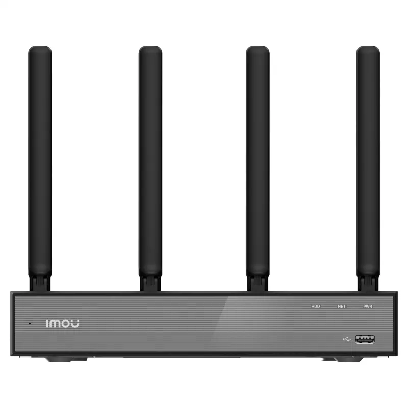 Tīkla video ierakstītājs IMOU N118W Melns — 18 kanāli, 4 kanālu atskaņošana, 3840×2160 maks., divjoslu Wi-Fi, SATA līdz 16 TB