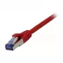 Patch kabelis RJ45 - CAT6A 500MHz - 1,5m - sarkans - S-STP(S/FTP) - AWG26 - LSZH - Synergy 21