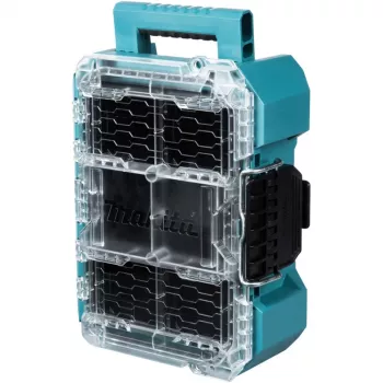 MAKTRAK Organizer compact darbarīku kaste Zils/caurspīdīgs, caurspīdīgs vāks