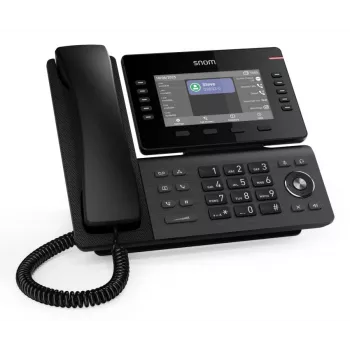 IP telefons Snom D815WB Melns — 5 collu IPS displejs, Gigabit Ethernet, Wi‑Fi 802.11n/ac, PoE, Bluetooth