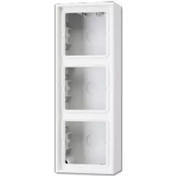 Montāžas kārba JUNG LS 583 A WW, 3-vietīga, balta