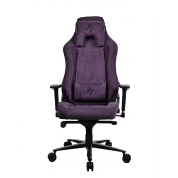 Spēļu krēsls Arozzi Vernazza SoftFabric Purple — ergonomisks, regulējami roku balsti un augstums