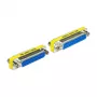 DeLOCK 65483 Dzimuma mainītājs Sub-D 25 Zils Sudrabs Dzeltens