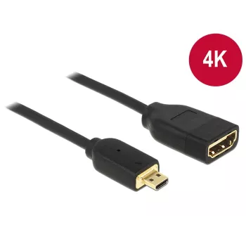 HDMI kabelis DeLOCK 0.2m HDMI-A/HDMI Micro-D