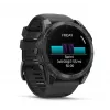 Viedpulkstenis GARMIN Fenix 8 — 51 mm titāna korpuss, AMOLED 1,4 collu, GPS, 32 GB, 10 ATM, silikona siksniņa