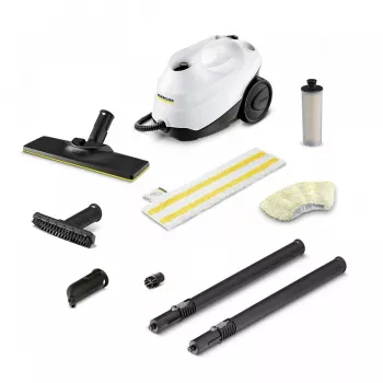 Cilindriskais tvaika tīrītājs Kärcher SC 3 EasyFix — 1900 W, 1 L tvertne, 3,5 bar, 2,2 m šļūtene