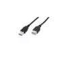 USB pagarinātāja kabelis DIGITUS AK-112331, 3 m, USB A vīrišķais uz USB A sievišķais, USB 3.2 Gen 1, melns