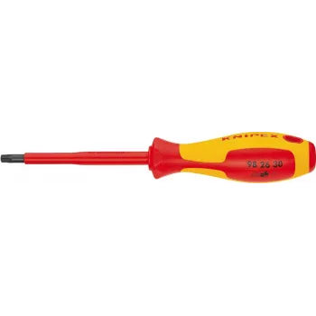 Knipex VDE Torx skrūvgriezis izmērs T 10, asmens garums 60 mm DIN EN 60900 (98 26 10)