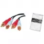 shiverpeaks kabelis / adapteris - 2 x RCA - vīrišķais - 2 x RCA - vīrišķais - taisns - taisns (BS40502)