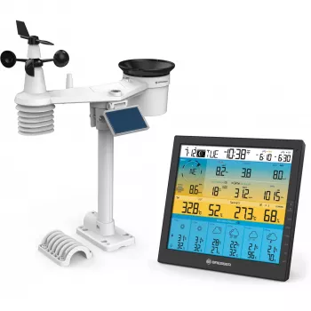 Digitālā laika stacija Bresser Optics 7003220 Melna LCD Wi-Fi