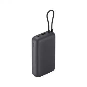 Xiaomi 20000mAh barošanas bloks ar integrētu kabeli, Tumši Pelēks, modelis 61828