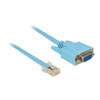 Seriālais kabelis DeLOCK 63341 Zils 1m DB-9