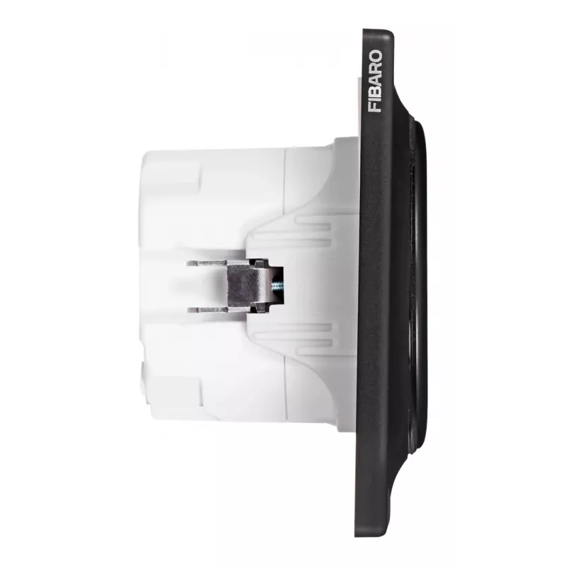Fibaro FGWOF-011-8 kontaktdakša F tipa, 1 ligzda, 110–230 V, 50/60 Hz, melna