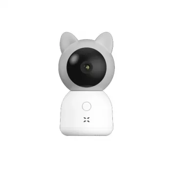 XENON X7201 Viedais mazuļa monitors bez monitora, Wi-Fi, 3 MP, nakts redzamība, USB Type-C, SD, balts