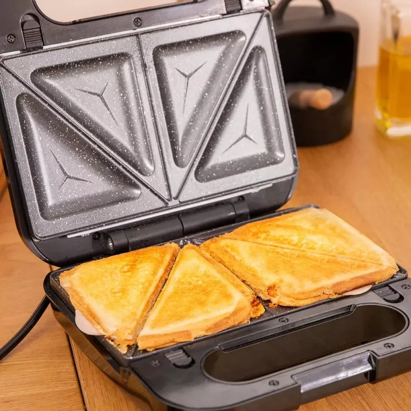 Cecotec Sandwich Maker Rock’nToast 4in1 1000 W 4 plāksnes Melns