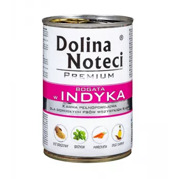 DOLINA NOTECI Premium Rich in turkey - Slapjā suņu barība - 400 g