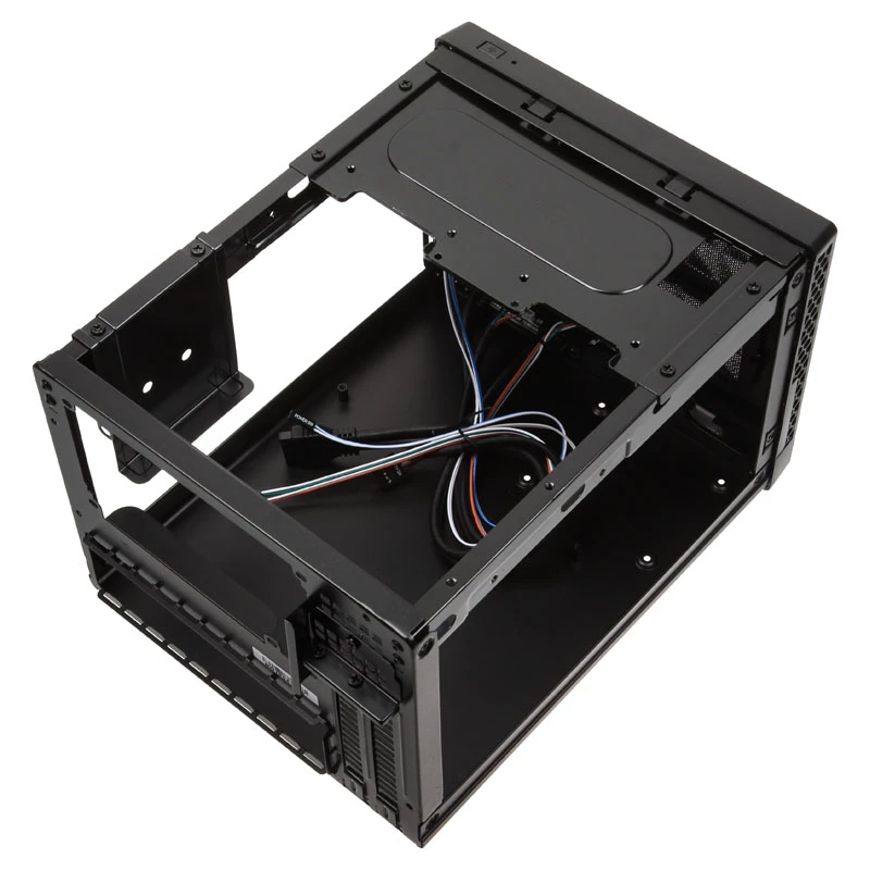 SilverStone SUGO 13 - Galddators - Mini-DTX - bez Barošanas Bloka (AT/PS/2) - Melns - USB/Audio (SST-SG13B-Q)