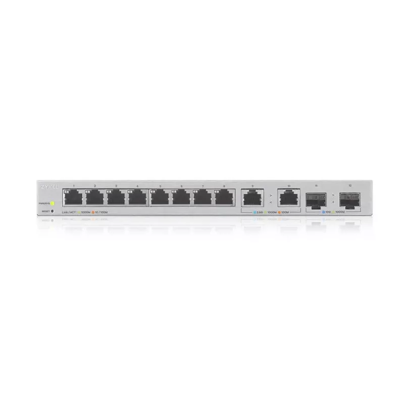 Zyxel XGS1210-12 pārvaldāms tīkla slēdzis Gigabit Ethernet (10/100/1000) Pelēks