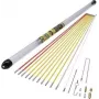Kabeļu ievilkšanas stieņi c.k tools MightyRod PRO T5422 12 m komplekts — stiklašķiedras stieņu komplekts cauruļvadu un kanālu montāžai