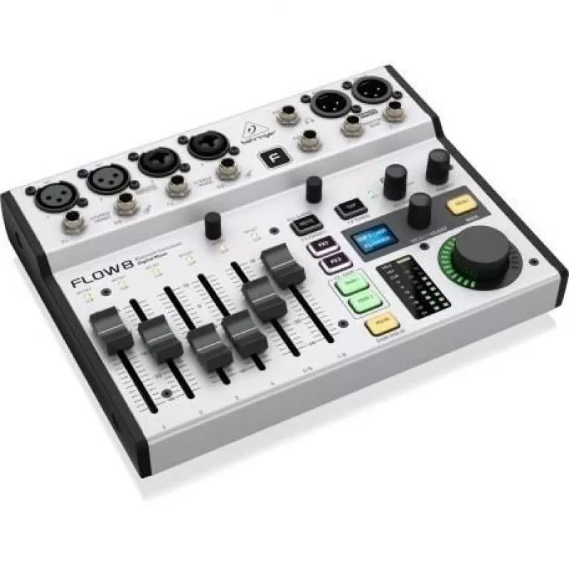 Digitālais mikseris Behringer FLOW 8 — 8 kanālu USB audio interfeiss