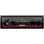 Automašīnas digitālais multivides uztvērējs JVC KD-X162 1 DIN, 200 W, 24 bitu DAC, FLAC/MP3/WAV/WMA, priekšējais USB Type-A, 3.5 mm, LCD 2 rindiņas, Melns