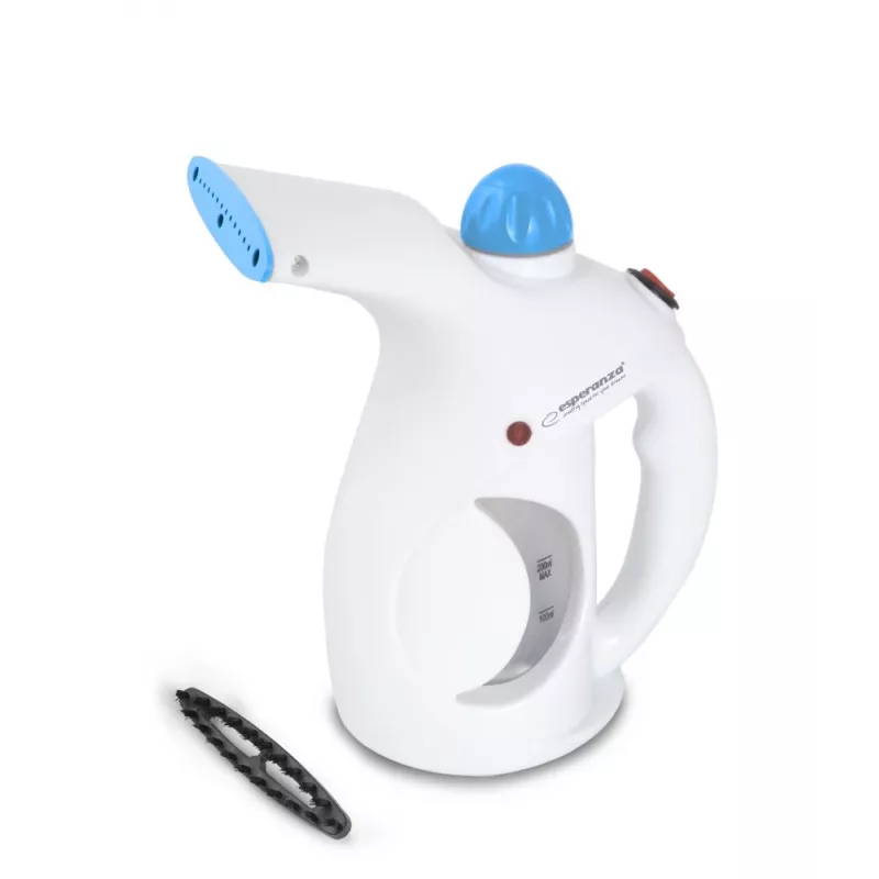 Rokas tvaika gludeklis ESPERANZA EHI006 — 800 W, 15 g/min tvaika, 0,2 L tvertne, 1,5 m vads, melns