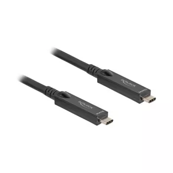 DeLOCK USB 3.2 Gen 2 aktīvais optiskais kabelis USB-C 10m Melns 84257
