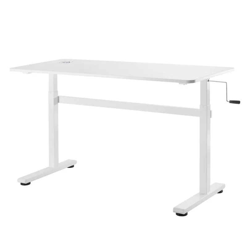 Rokas regulējams augstuma galds Ergo Office, max 40 kg, max augstums 117 cm, ar virsmu stāvus un sēdus darbam, ER-401 W