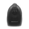 Rokas svītrkodu lasītājs QOLTEC 50868 — 1D/2D lāzera skeneris, USB vads un bezvadu, darba attālums 600 mm, melns