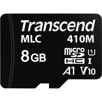 Transcend 410M microSDHC atmiņas karte 8 GB A1 Video Class V10 UHS-I U1 Class10