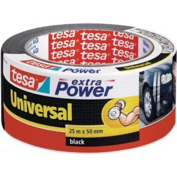 TESA Extra Power līmlente - Montāžai, amatniecībai, marķēšanai, remontam - Iekštelpām un ārā - Melna - Metālam un kokam (56388-1-3)